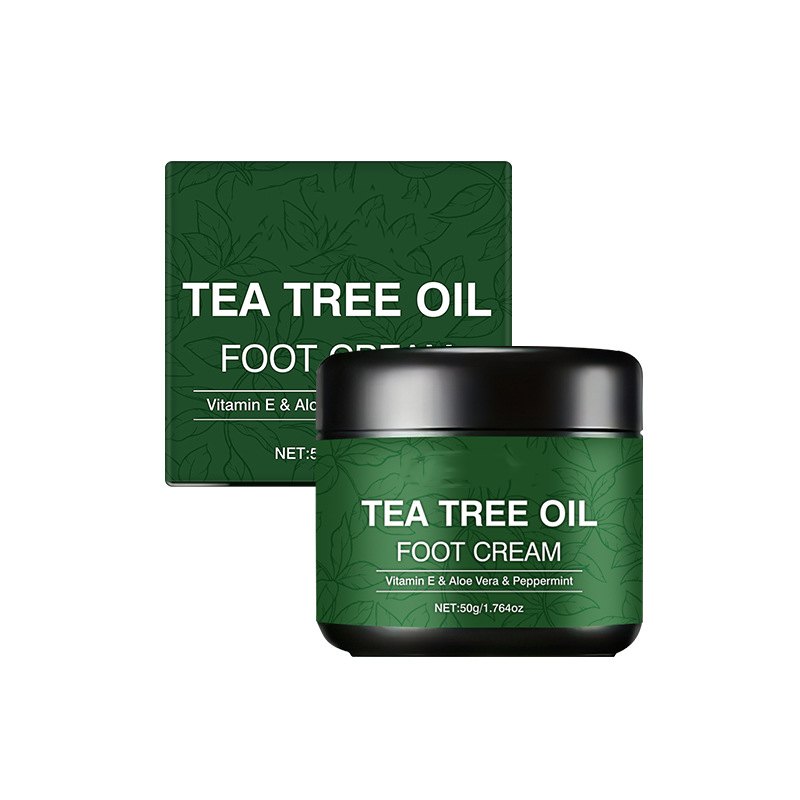 Lugnande Fotkräm med Aloe Vera & Tea Tree-olja – Djupåterfuktande för Torra Fötter