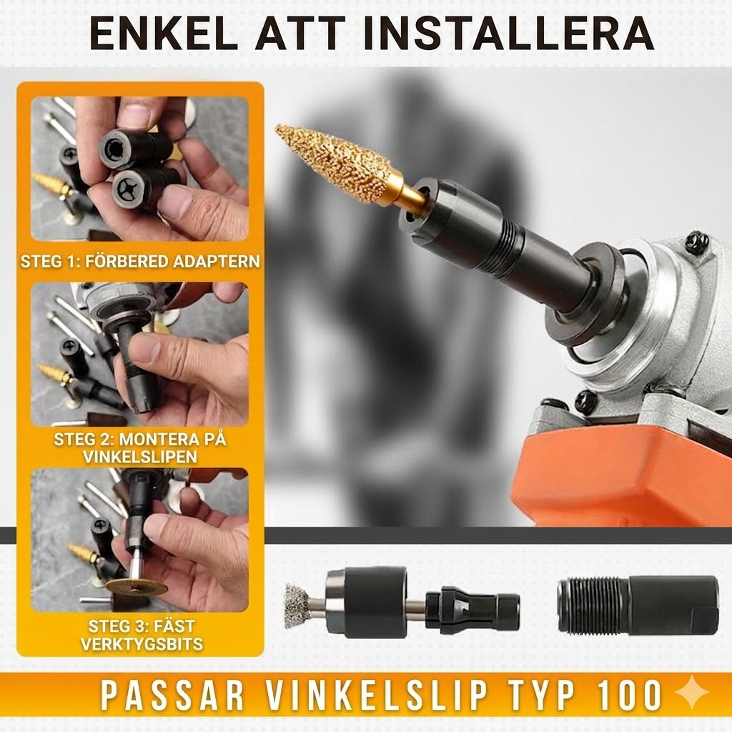 Adapterset för Vinkelslip – Gör om till Multiverktyg