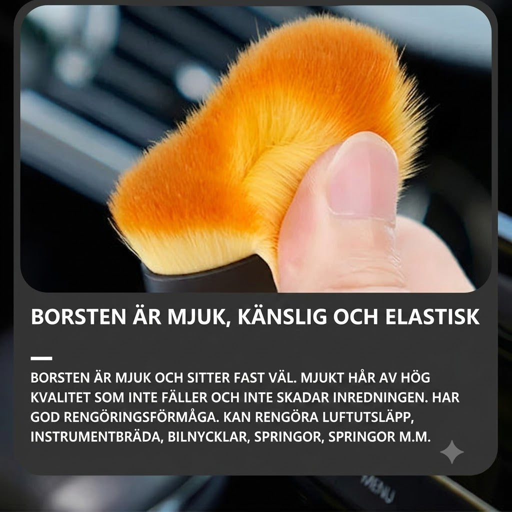 Mjuk Bilborste för Effektiv Rengöring Köp 1 Få 1 På Köpet – 2-pack Detaljborste