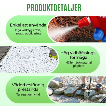Snabbtorkande Trädgårdslim – Väderbeständigt & Extra Starkt för Sten, Trä och Keramik