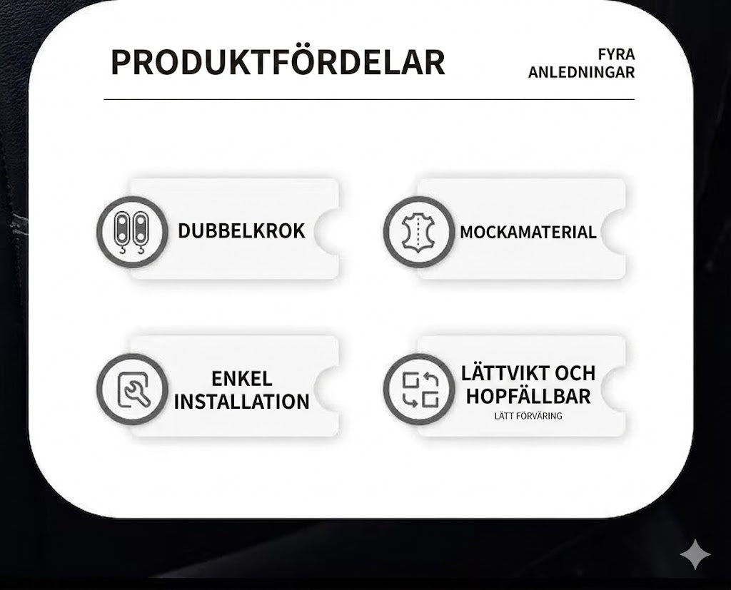 Lyxig Hängare för Bilsäte