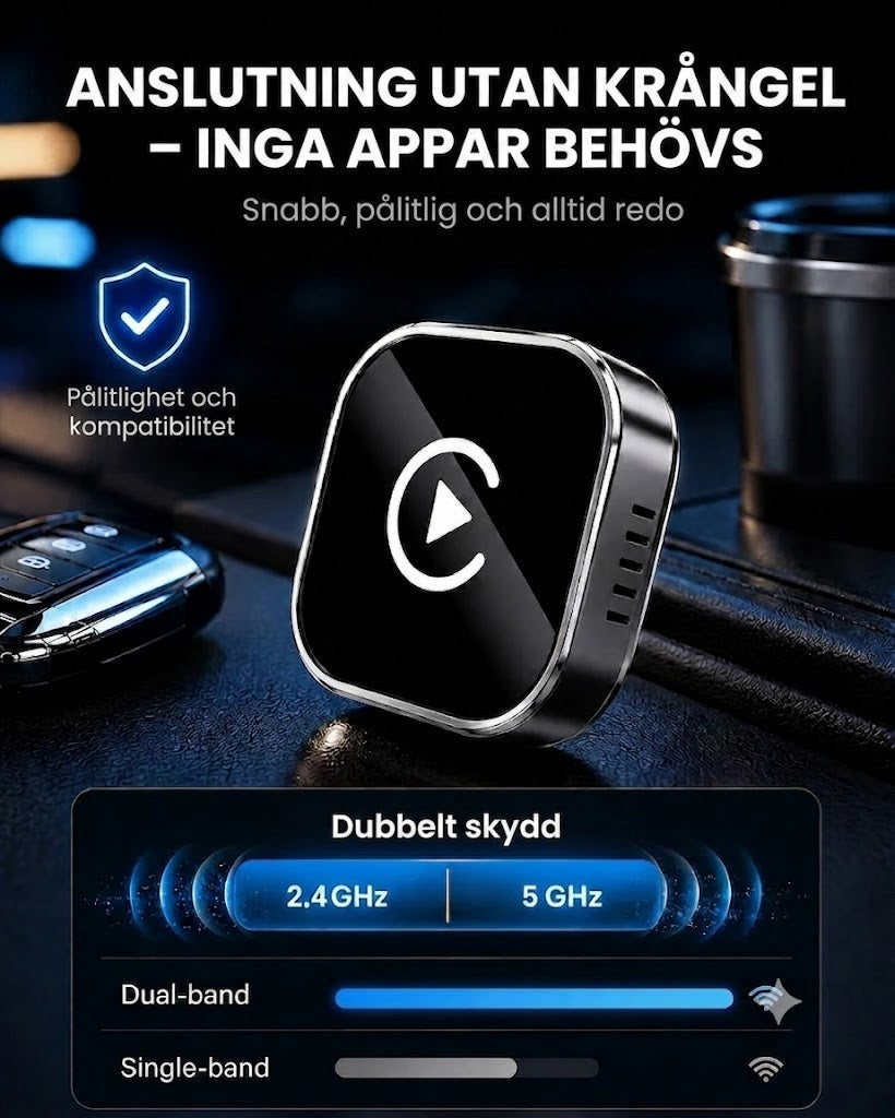 AirLink Drive™ Trådlös Adapter – Apple CarPlay & Android Auto