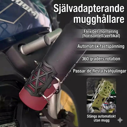 Universell & Justerbar Mugghållare – För Motorcykel, Cykel & Barnvagn