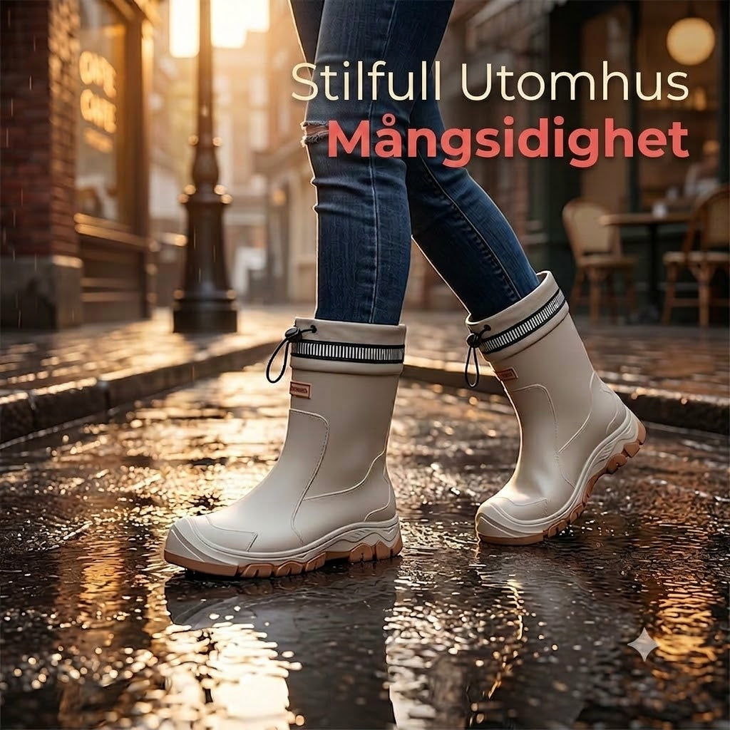 ApexPower™ Halvhöga Vattentäta Gummistövlar Unisex – Halkfria
