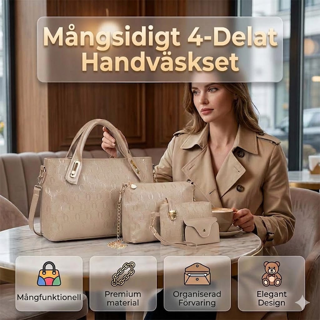 Mångsidig 4-i-1-Handväska