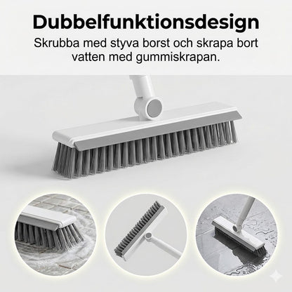 2-i-1 Fogborste och Hörnborste med Fönsterskrapa