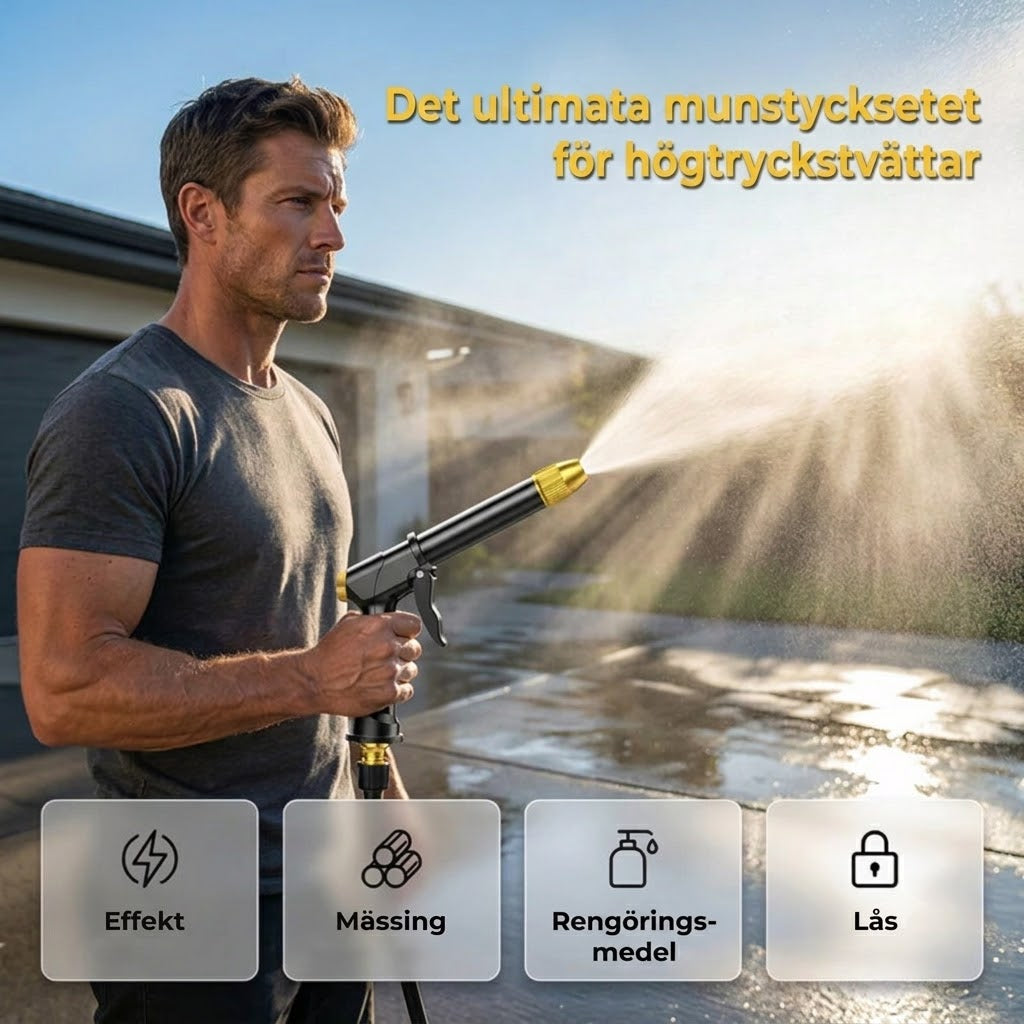 ApexPower™ Kraftfull Strålpistol för Trädgårdsslang