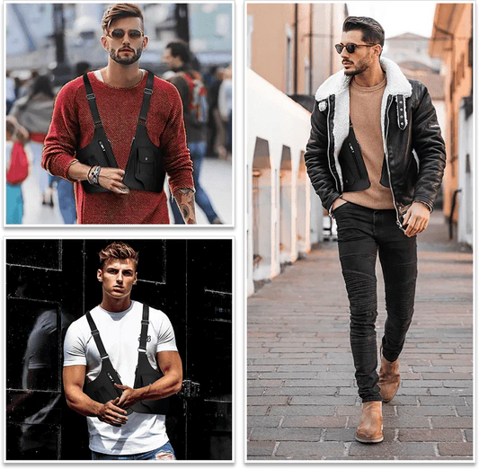 Dold Underarmsväska för Herr och Dam – Stöldsäker Axelväska (Sele) för Mobil, Plånbok och Nycklar