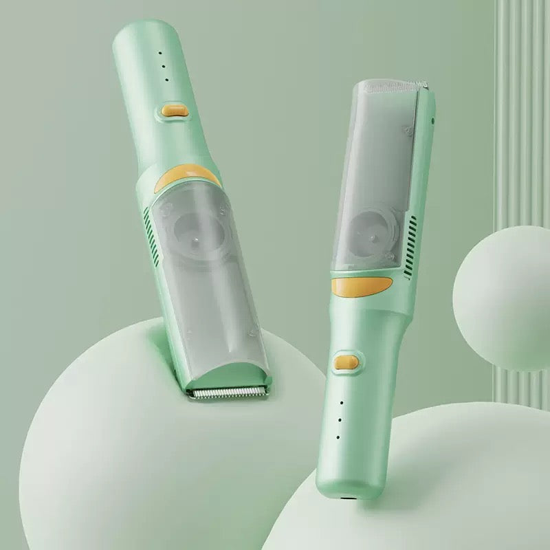 Hårklippare med vakuumfunktion – Suger upp håret automatiskt