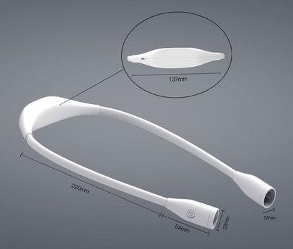 Uppladdningsbar Nacklampa för Stickning & Virkning – Handsfree LED-lampa med 3 Färgtemperaturer