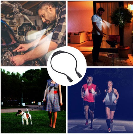 Uppladdningsbar Nacklampa för Stickning & Virkning – Handsfree LED-lampa med 3 Färgtemperaturer