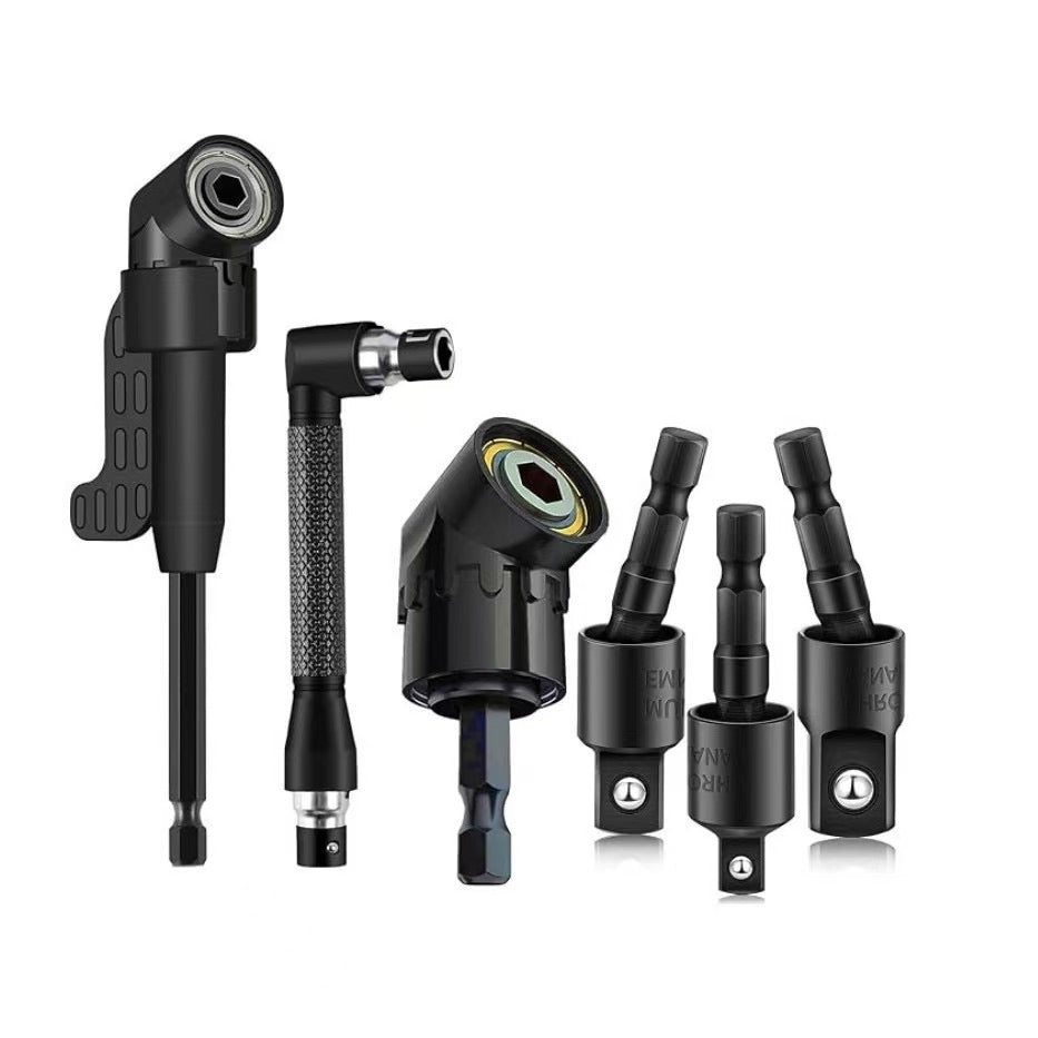 FlexiDrive 105° Vinkeladapter för Skruvdragare – Kompakt Vinkelväxel med Magnetisk Bitshållare