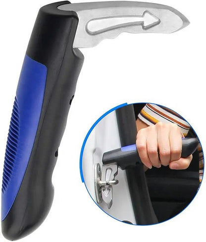 3-i-1 Stödhandtag för Bilen med Nödhammare & Bältesskärare