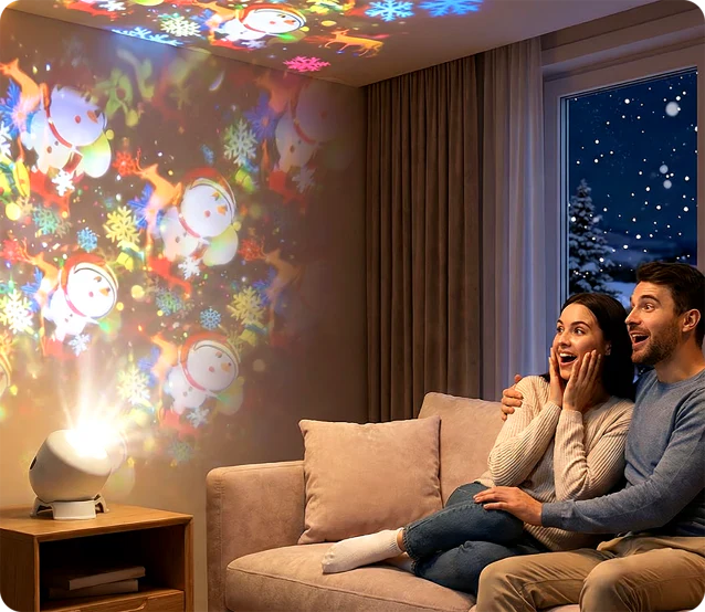 Dynamiskt Roterande LED-projektor