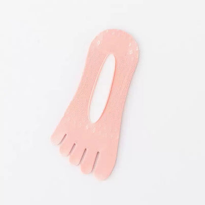Osynliga Sommarsockor med Halkskydd (5-pack)