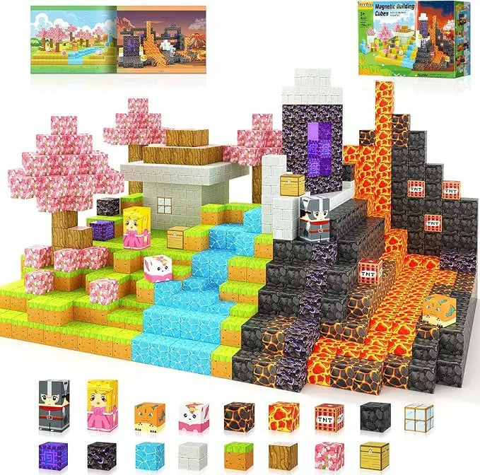 PixelBuild™ Magnetiska Byggklossar | Kreativ & Pedagogisk Leksak för Barn