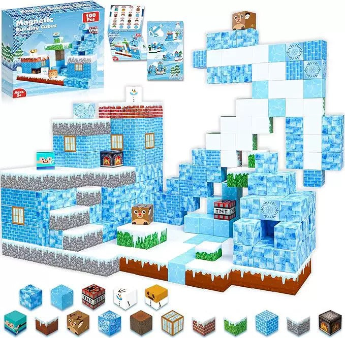 PixelBuild™ Magnetiska Byggklossar | Kreativ & Pedagogisk Leksak för Barn
