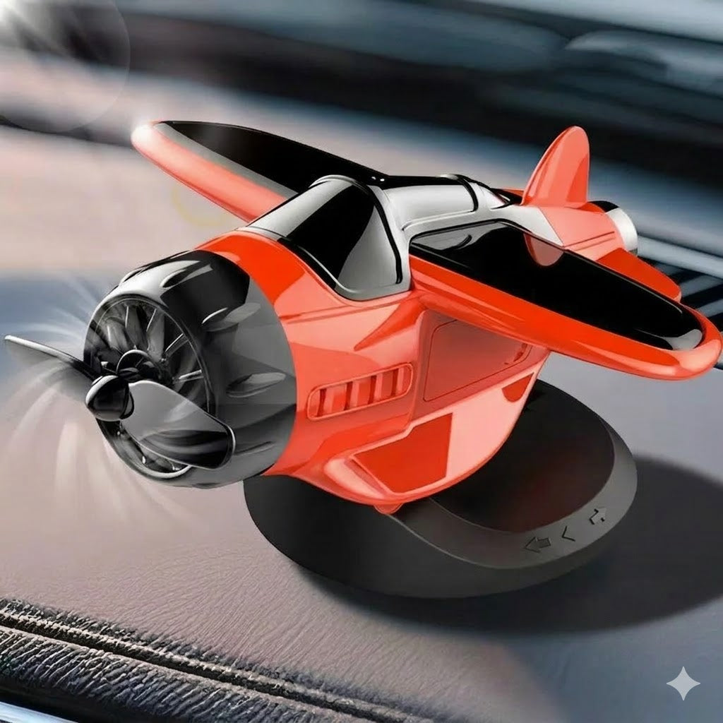 Solcellsdriven Flygplan Bilprydnad