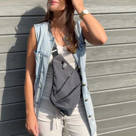 Liten men Rymlig Mobilväska / Axelväska – Organiserad Förvaring för Mobil, Plånbok & Smink