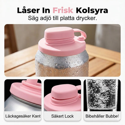 Vattentätt Silikonlock med Sugrörshål för Läskburkar – Köp 1 Få 1 GRATIS!