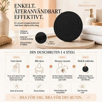 Exfolierande duschmatta för djuprengöring och skrubb Köp 1 få 2 på köpet – 3-pack