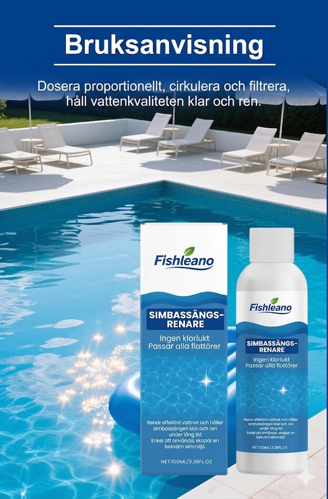 Naturlig Vattenrenare för Pool & Damm – Giftfri & Miljövänlig Rengöring