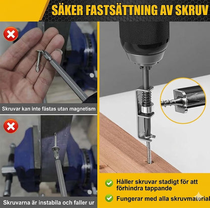 Fjäderbelastad Skruvguide för Automatisk Positionering