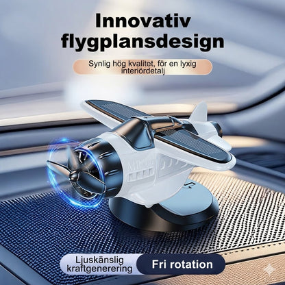 Solcellsdriven Flygplan Bilprydnad