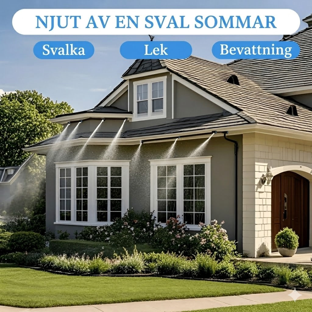 360° Böjt Automatiskt Bevattningssystem för Trädgården – Smart & Effektiv Bevattning