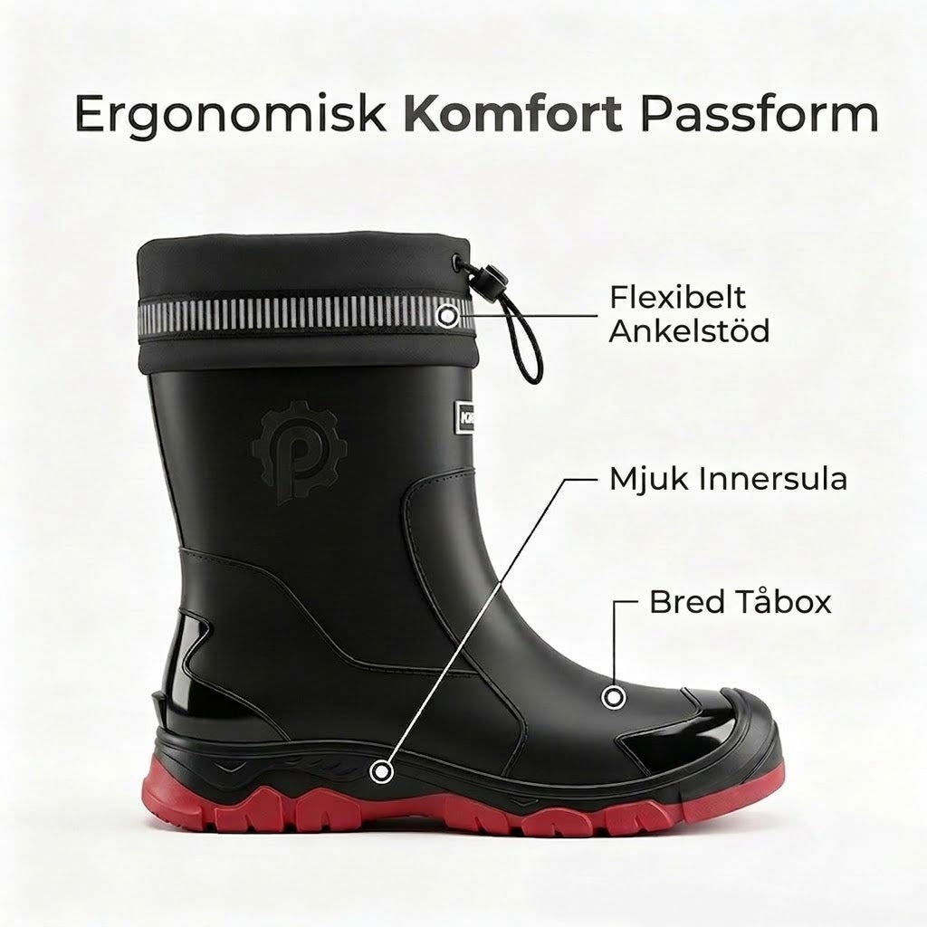 ApexPower™ Halvhöga Vattentäta Gummistövlar Unisex – Halkfria