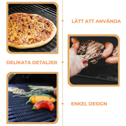 Grillmatta i Nät – Återanvändbar Non-Stick