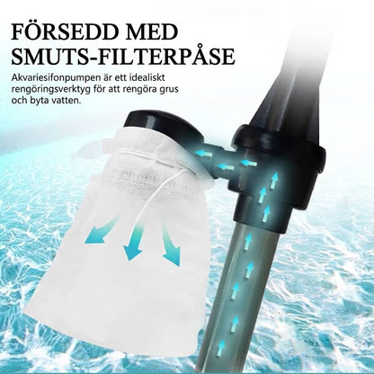 Elektrisk Slamsugare & Grusrensare för Akvarium