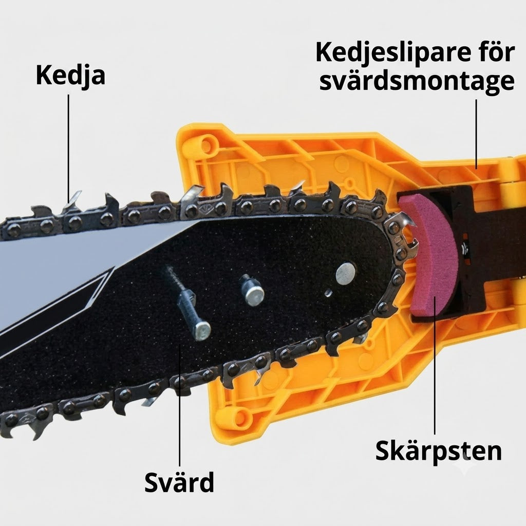 Universell Motorsågsslipare – Snabb och Precisionssäker Slipning av Kedjor