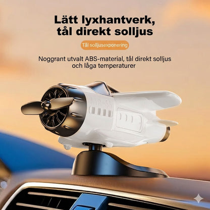 Solcellsdriven Flygplan Bilprydnad
