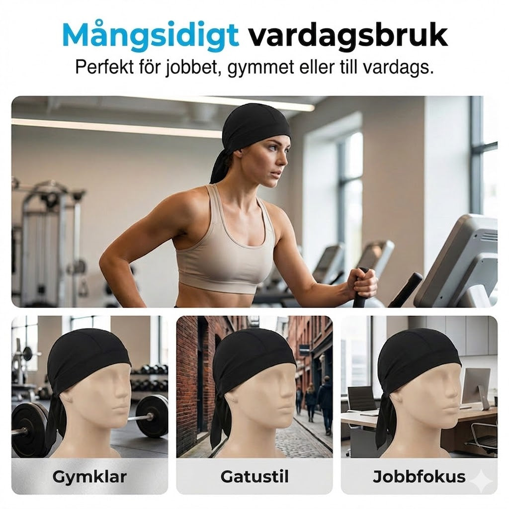 Köp 1 Få 1 GRATIS! 💨 Andningsbar Sportbandana – Justerbar & Fuktavledande