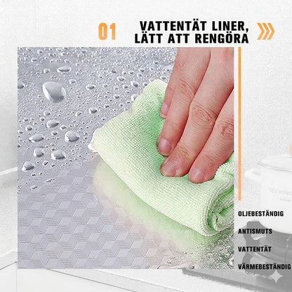 Självhäftande Köksfolie för Skåp och Bänkskivor – Effektivt Skydd Mot Olja