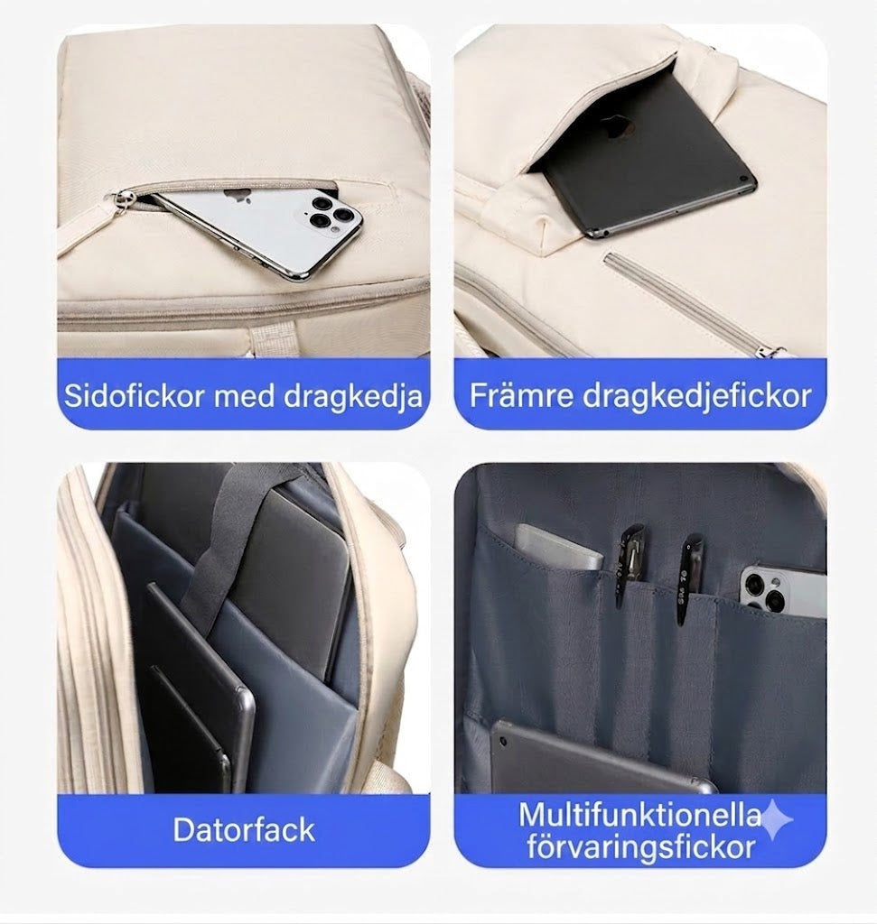 VentoPack™ Expanderbar Reseryggsäck 24-35L