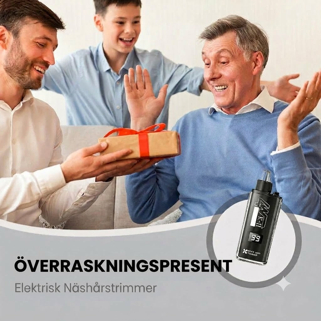 SilkEase™ Näs- och Öronhårstrimmer med LED-skärm