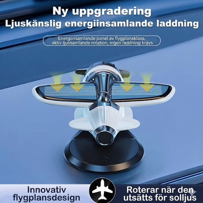 Solcellsdriven Flygplan Bilprydnad