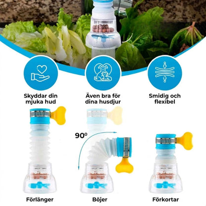 Universell Högtryckskran med Propeller och Filter – Smidig Vattensparande Kranförlängare för Kök
