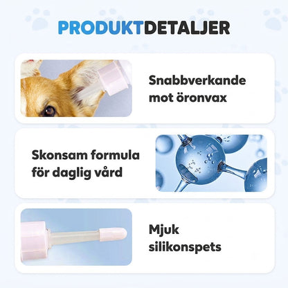 Öronrengöring för Hund och Katt – Mild och Effektiv Örondroppar för Husdjursvård
