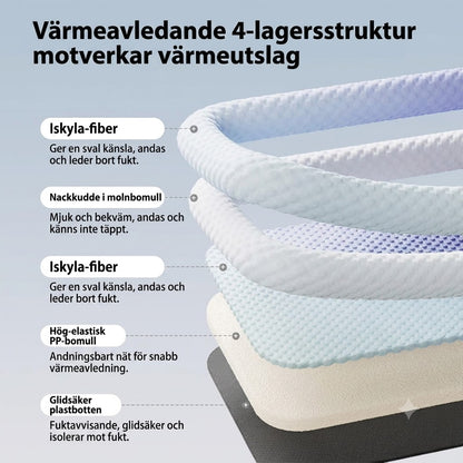 3D Kylmatta för Hundar och Katter – Andningsbar Sommarsäng med Gelkulor