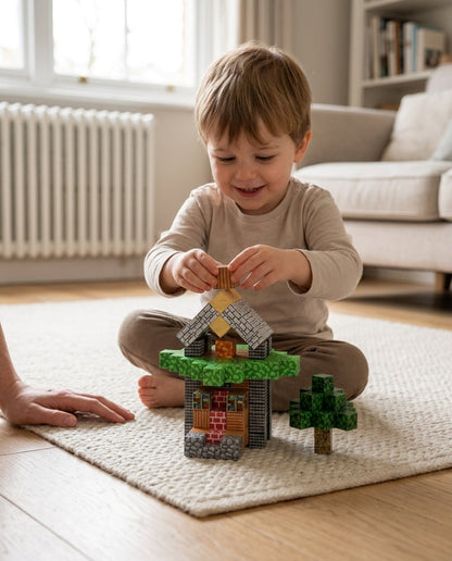 PixelBuild™ Magnetiska Byggklossar | Kreativ & Pedagogisk Leksak för Barn