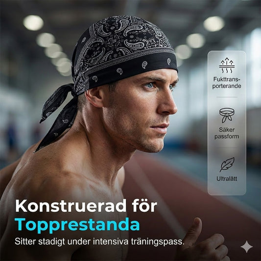 Köp 1 Få 1 GRATIS! 💨 Andningsbar Sportbandana – Justerbar & Fuktavledande