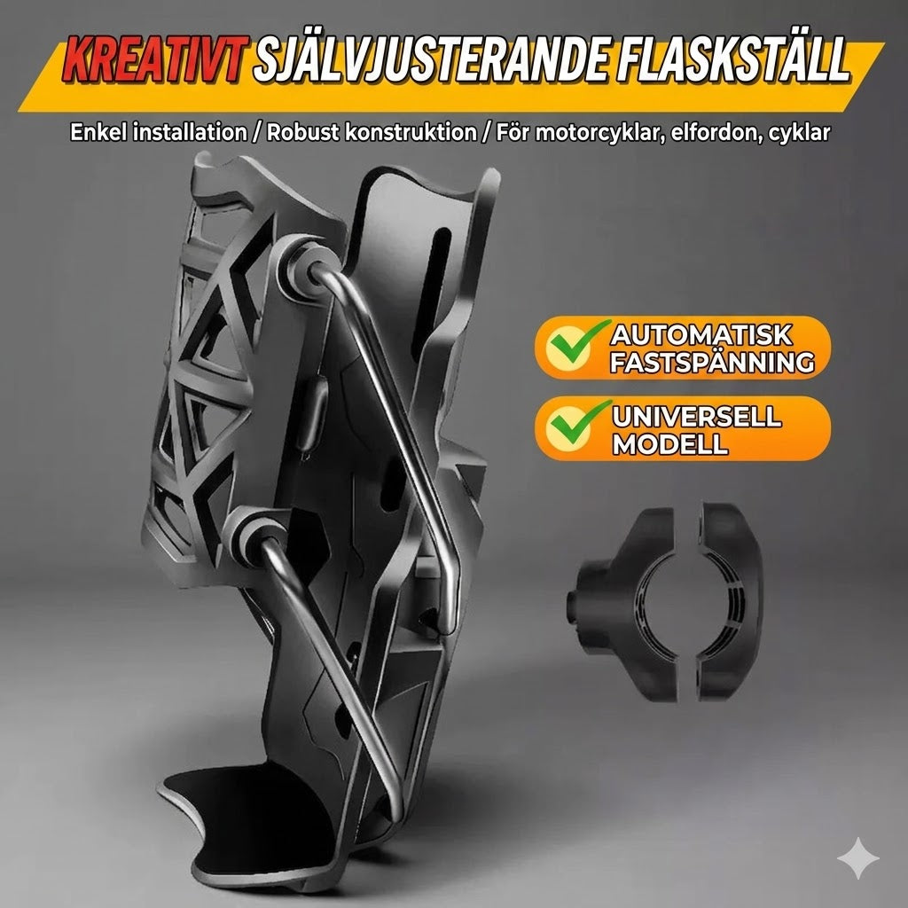 Universell & Justerbar Mugghållare – För Motorcykel, Cykel & Barnvagn