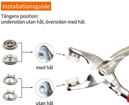 Verktygsväska med Metallspännen för DIY – Smidig Montering Helt Utan Hammare