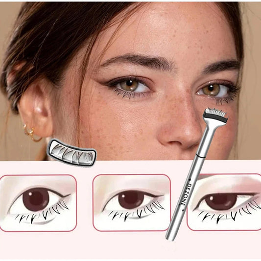 2-i-1 Eyeliner & Underfrans-stämpel Set – Perfekta Fransar på Sekunder (Köp 1, Få 1 GRATIS! )