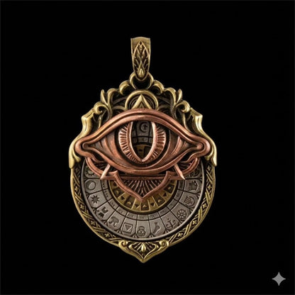 Handgjort Tarotanhänge för Kosmisk Visdom – Elegant Halsband i Retrodesign