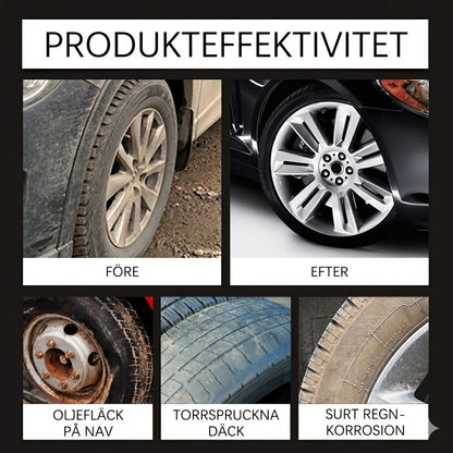 Premium Däckglans & Restaureringsvax – Återställer däckens djupa svarta färg