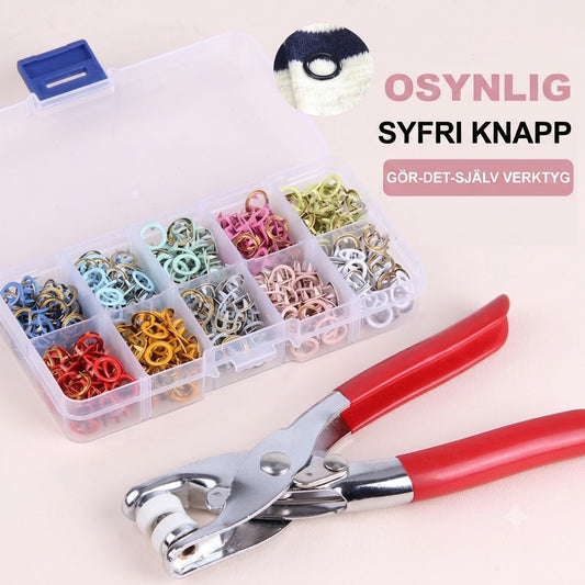 Verktygsväska med Metallspännen för DIY – Smidig Montering Helt Utan Hammare